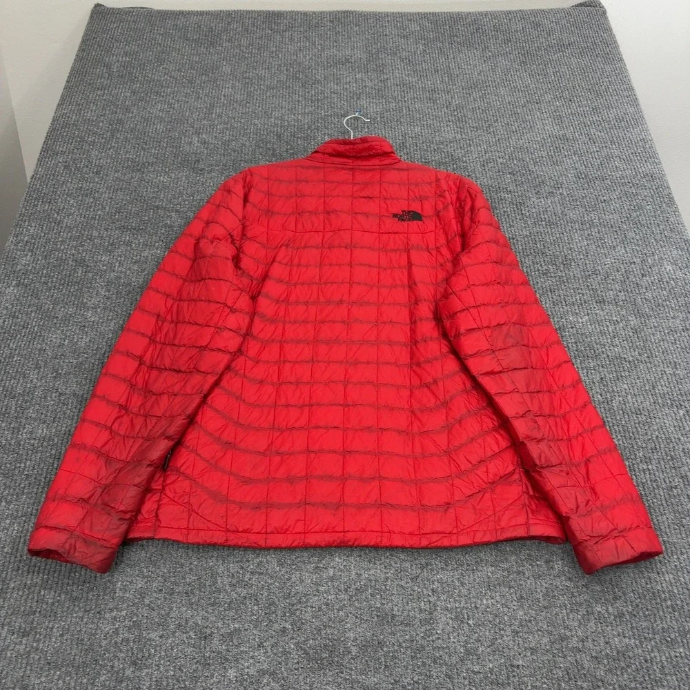 The North Face Jacket Mens L Red Thermoball Quilted Full Zip Puffer Gorpcore‎